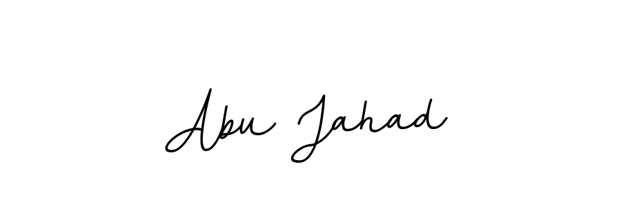 Design your own signature with our free online signature maker. With this signature software, you can create a handwritten (BallpointsItalic-DORy9) signature for name Abu Jahad. Abu Jahad signature style 11 images and pictures png