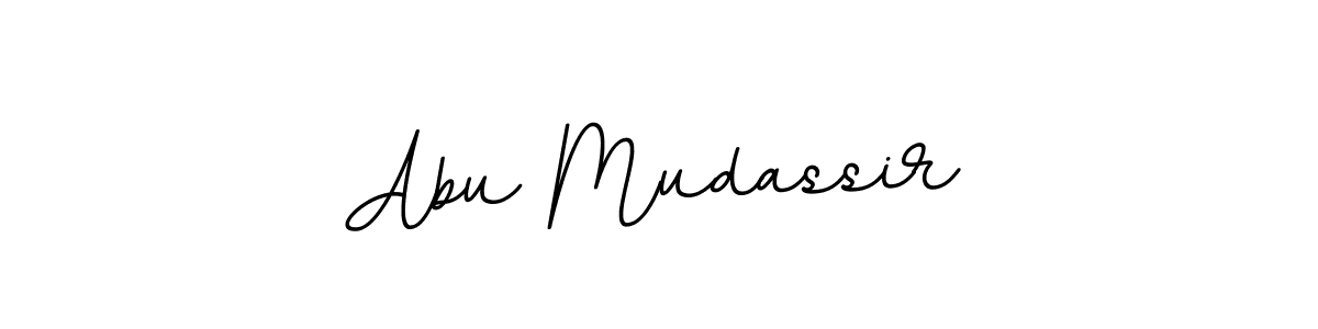 How to make Abu Mudassir name signature. Use BallpointsItalic-DORy9 style for creating short signs online. This is the latest handwritten sign. Abu Mudassir signature style 11 images and pictures png