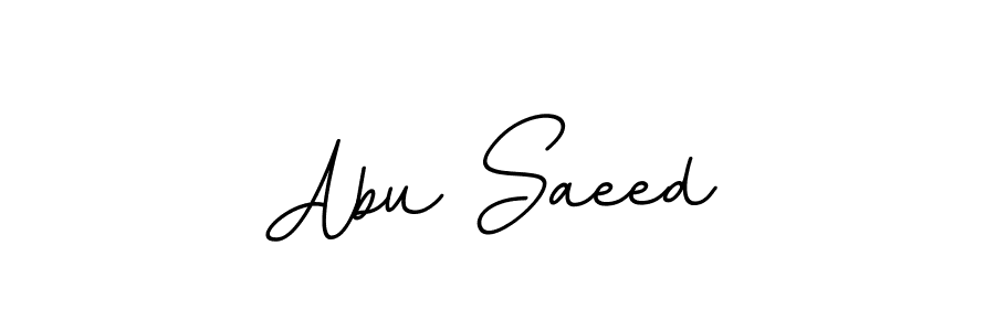 How to make Abu Saeed name signature. Use BallpointsItalic-DORy9 style for creating short signs online. This is the latest handwritten sign. Abu Saeed signature style 11 images and pictures png