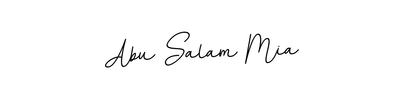 How to make Abu Salam Mia name signature. Use BallpointsItalic-DORy9 style for creating short signs online. This is the latest handwritten sign. Abu Salam Mia signature style 11 images and pictures png