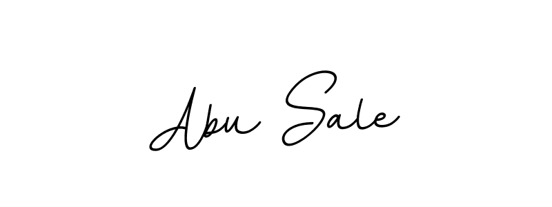Use a signature maker to create a handwritten signature online. With this signature software, you can design (BallpointsItalic-DORy9) your own signature for name Abu Sale. Abu Sale signature style 11 images and pictures png