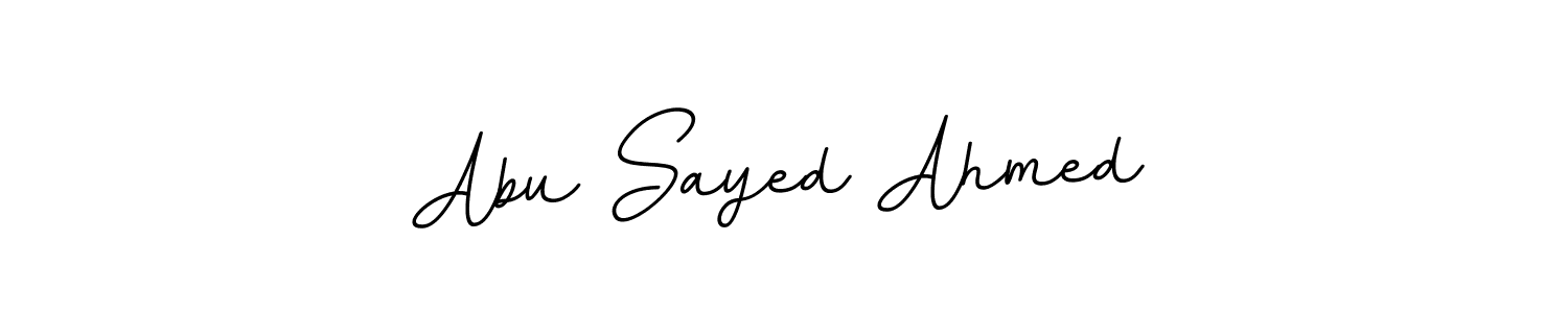 if you are searching for the best signature style for your name Abu Sayed Ahmed. so please give up your signature search. here we have designed multiple signature styles  using BallpointsItalic-DORy9. Abu Sayed Ahmed signature style 11 images and pictures png