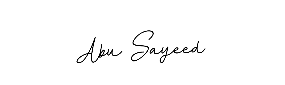 Design your own signature with our free online signature maker. With this signature software, you can create a handwritten (BallpointsItalic-DORy9) signature for name Abu Sayeed. Abu Sayeed signature style 11 images and pictures png