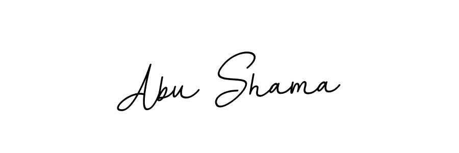Use a signature maker to create a handwritten signature online. With this signature software, you can design (BallpointsItalic-DORy9) your own signature for name Abu Shama. Abu Shama signature style 11 images and pictures png