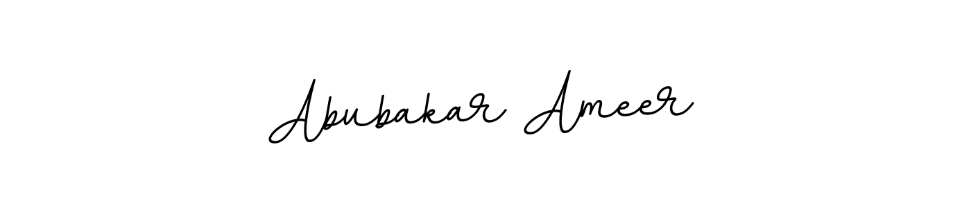 Create a beautiful signature design for name Abubakar Ameer. With this signature (BallpointsItalic-DORy9) fonts, you can make a handwritten signature for free. Abubakar Ameer signature style 11 images and pictures png