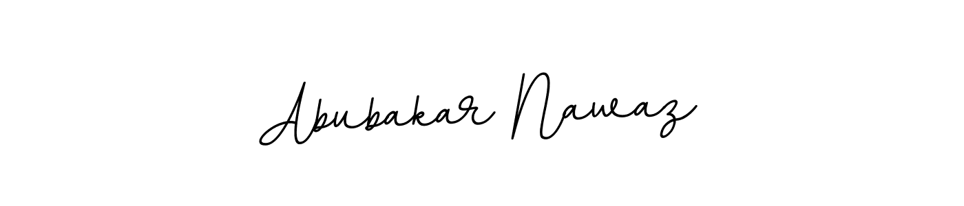 Use a signature maker to create a handwritten signature online. With this signature software, you can design (BallpointsItalic-DORy9) your own signature for name Abubakar Nawaz. Abubakar Nawaz signature style 11 images and pictures png