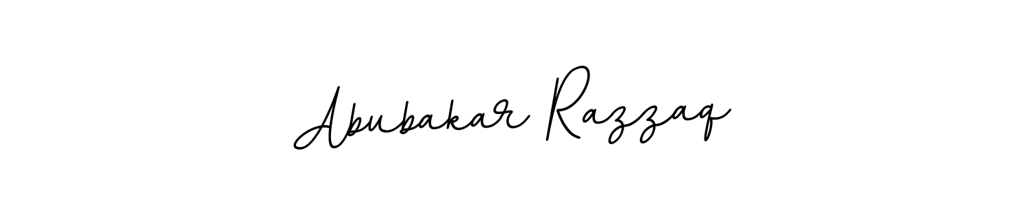 Create a beautiful signature design for name Abubakar Razzaq. With this signature (BallpointsItalic-DORy9) fonts, you can make a handwritten signature for free. Abubakar Razzaq signature style 11 images and pictures png