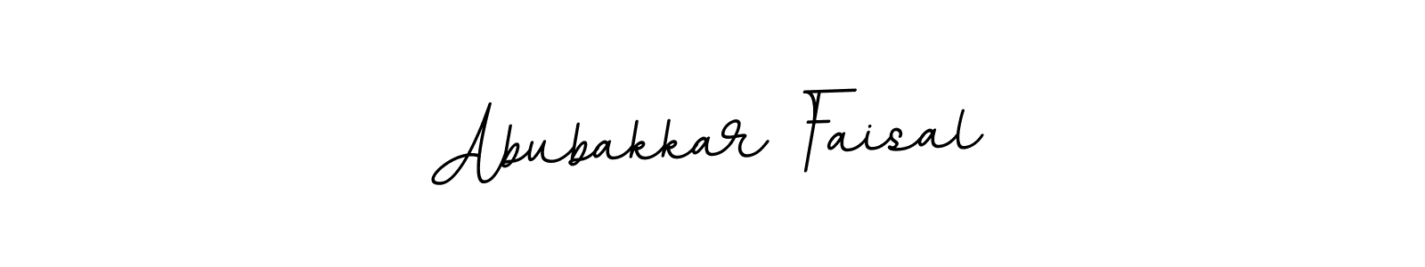 You should practise on your own different ways (BallpointsItalic-DORy9) to write your name (Abubakkar Faisal) in signature. don't let someone else do it for you. Abubakkar Faisal signature style 11 images and pictures png