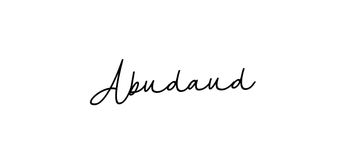 It looks lik you need a new signature style for name Abudaud. Design unique handwritten (BallpointsItalic-DORy9) signature with our free signature maker in just a few clicks. Abudaud signature style 11 images and pictures png