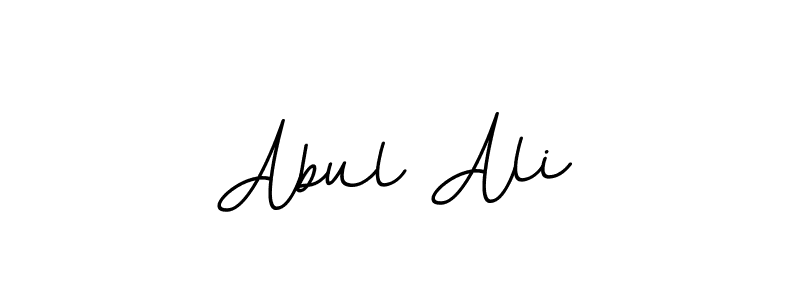 Use a signature maker to create a handwritten signature online. With this signature software, you can design (BallpointsItalic-DORy9) your own signature for name Abul Ali. Abul Ali signature style 11 images and pictures png