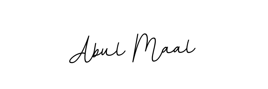 Use a signature maker to create a handwritten signature online. With this signature software, you can design (BallpointsItalic-DORy9) your own signature for name Abul Maal. Abul Maal signature style 11 images and pictures png