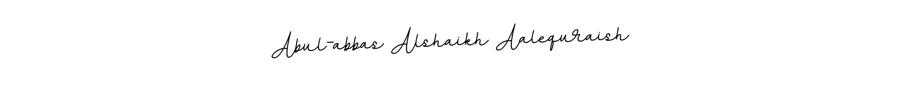 Create a beautiful signature design for name Abul-abbas Alshaikh Aalequraish. With this signature (BallpointsItalic-DORy9) fonts, you can make a handwritten signature for free. Abul-abbas Alshaikh Aalequraish signature style 11 images and pictures png