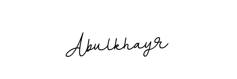 BallpointsItalic-DORy9 is a professional signature style that is perfect for those who want to add a touch of class to their signature. It is also a great choice for those who want to make their signature more unique. Get Abulkhayr name to fancy signature for free. Abulkhayr signature style 11 images and pictures png
