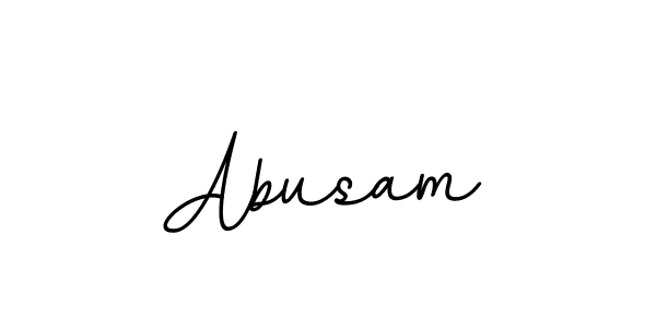 Create a beautiful signature design for name Abusam. With this signature (BallpointsItalic-DORy9) fonts, you can make a handwritten signature for free. Abusam signature style 11 images and pictures png