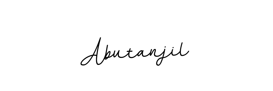 It looks lik you need a new signature style for name Abutanjil. Design unique handwritten (BallpointsItalic-DORy9) signature with our free signature maker in just a few clicks. Abutanjil signature style 11 images and pictures png