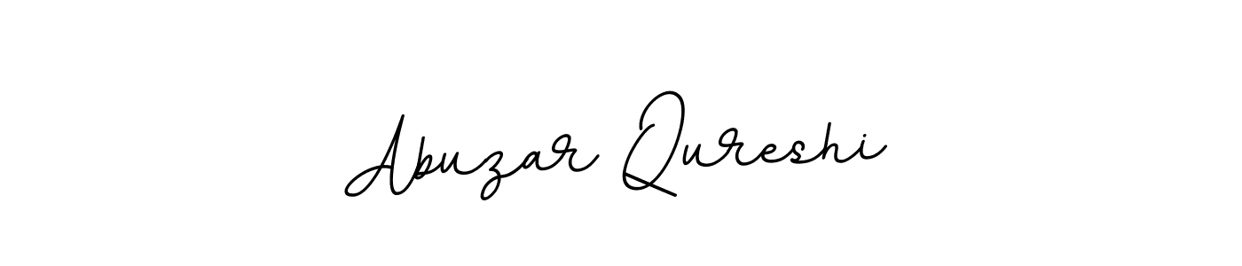 This is the best signature style for the Abuzar Qureshi name. Also you like these signature font (BallpointsItalic-DORy9). Mix name signature. Abuzar Qureshi signature style 11 images and pictures png