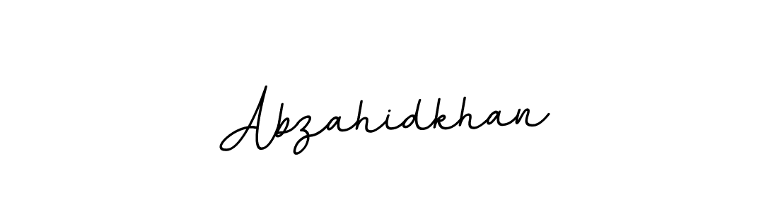 Create a beautiful signature design for name Abzahidkhan. With this signature (BallpointsItalic-DORy9) fonts, you can make a handwritten signature for free. Abzahidkhan signature style 11 images and pictures png