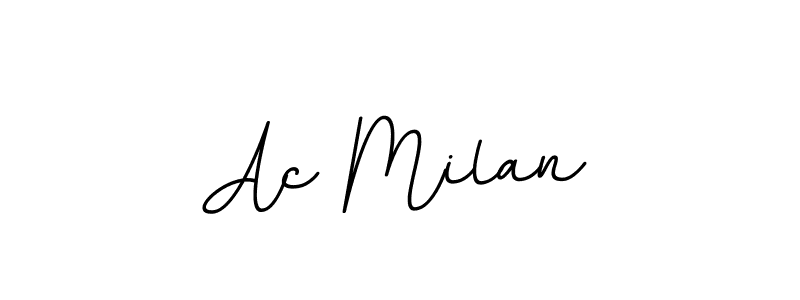 Make a beautiful signature design for name Ac Milan. With this signature (BallpointsItalic-DORy9) style, you can create a handwritten signature for free. Ac Milan signature style 11 images and pictures png