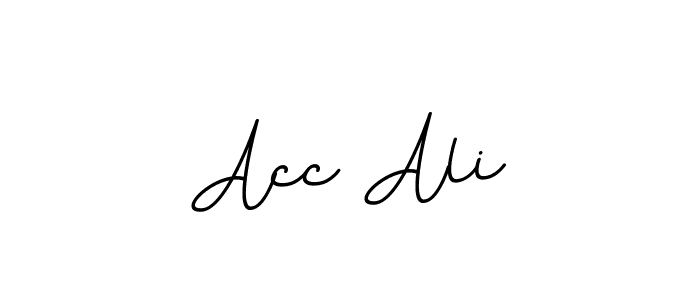 Design your own signature with our free online signature maker. With this signature software, you can create a handwritten (BallpointsItalic-DORy9) signature for name Acc Ali. Acc Ali signature style 11 images and pictures png