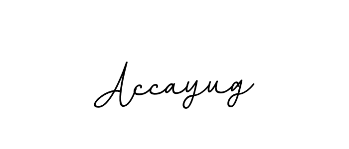 How to make Accayug signature? BallpointsItalic-DORy9 is a professional autograph style. Create handwritten signature for Accayug name. Accayug signature style 11 images and pictures png