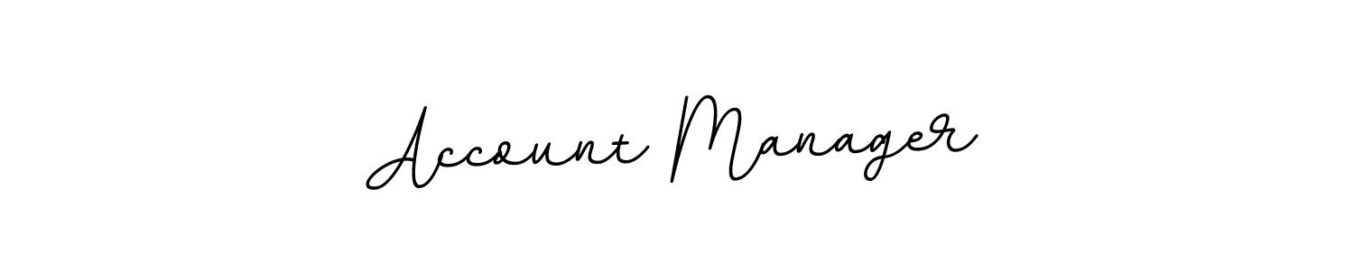 Use a signature maker to create a handwritten signature online. With this signature software, you can design (BallpointsItalic-DORy9) your own signature for name Account Manager. Account Manager signature style 11 images and pictures png