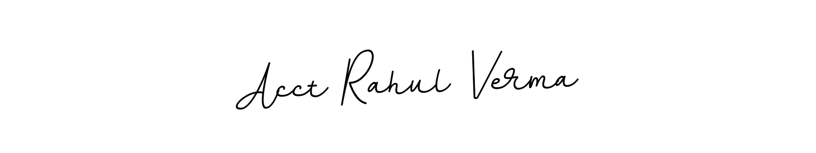 Create a beautiful signature design for name Acct Rahul Verma. With this signature (BallpointsItalic-DORy9) fonts, you can make a handwritten signature for free. Acct Rahul Verma signature style 11 images and pictures png