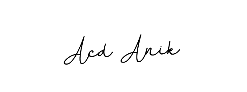 The best way (BallpointsItalic-DORy9) to make a short signature is to pick only two or three words in your name. The name Acd Anik include a total of six letters. For converting this name. Acd Anik signature style 11 images and pictures png