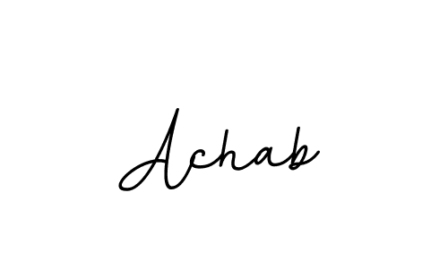 Create a beautiful signature design for name Achab. With this signature (BallpointsItalic-DORy9) fonts, you can make a handwritten signature for free. Achab signature style 11 images and pictures png