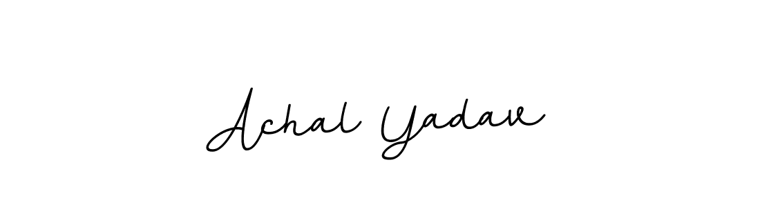 BallpointsItalic-DORy9 is a professional signature style that is perfect for those who want to add a touch of class to their signature. It is also a great choice for those who want to make their signature more unique. Get Achal Yadav name to fancy signature for free. Achal Yadav signature style 11 images and pictures png