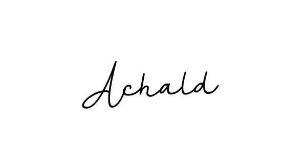 The best way (BallpointsItalic-DORy9) to make a short signature is to pick only two or three words in your name. The name Achald include a total of six letters. For converting this name. Achald signature style 11 images and pictures png