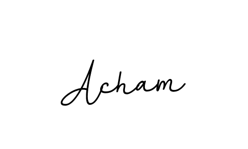 It looks lik you need a new signature style for name Acham. Design unique handwritten (BallpointsItalic-DORy9) signature with our free signature maker in just a few clicks. Acham signature style 11 images and pictures png