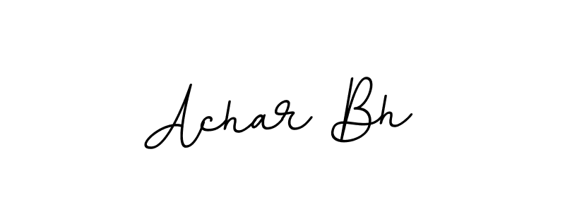 Create a beautiful signature design for name Achar Bh. With this signature (BallpointsItalic-DORy9) fonts, you can make a handwritten signature for free. Achar Bh signature style 11 images and pictures png