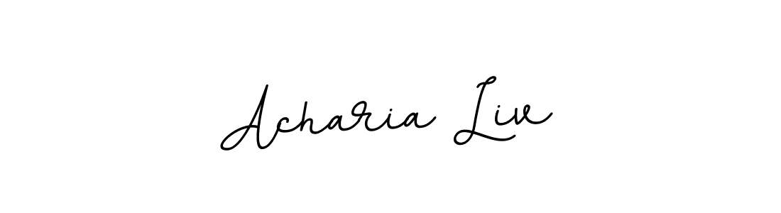 This is the best signature style for the Acharia Liv name. Also you like these signature font (BallpointsItalic-DORy9). Mix name signature. Acharia Liv signature style 11 images and pictures png