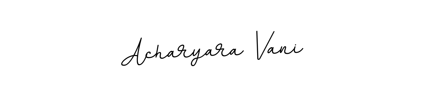 This is the best signature style for the Acharyara Vani name. Also you like these signature font (BallpointsItalic-DORy9). Mix name signature. Acharyara Vani signature style 11 images and pictures png