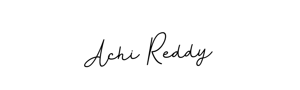 Use a signature maker to create a handwritten signature online. With this signature software, you can design (BallpointsItalic-DORy9) your own signature for name Achi Reddy. Achi Reddy signature style 11 images and pictures png