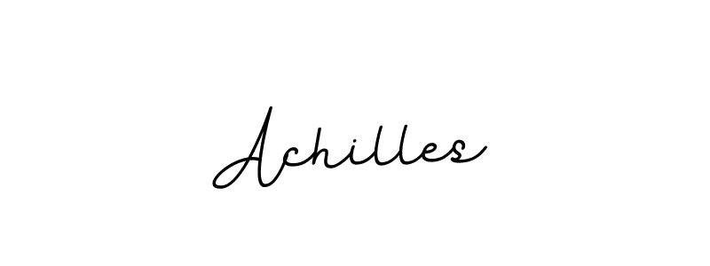Make a beautiful signature design for name Achilles. With this signature (BallpointsItalic-DORy9) style, you can create a handwritten signature for free. Achilles signature style 11 images and pictures png