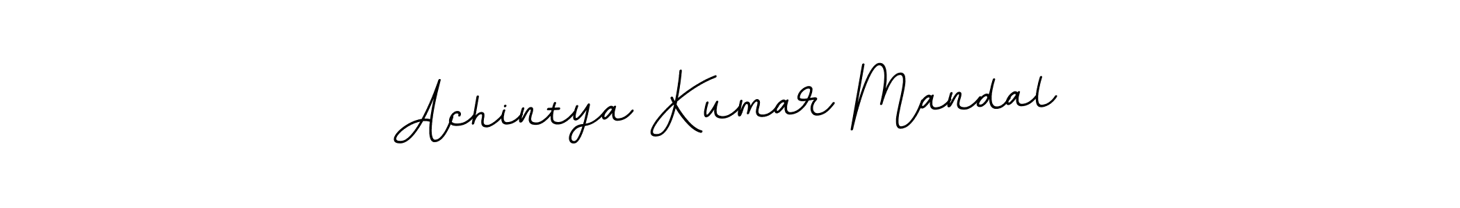 The best way (BallpointsItalic-DORy9) to make a short signature is to pick only two or three words in your name. The name Achintya Kumar Mandal include a total of six letters. For converting this name. Achintya Kumar Mandal signature style 11 images and pictures png