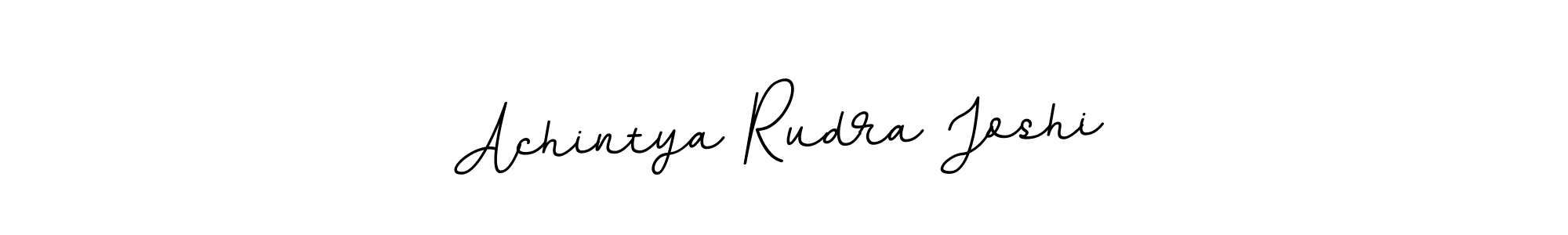 The best way (BallpointsItalic-DORy9) to make a short signature is to pick only two or three words in your name. The name Achintya Rudra Joshi include a total of six letters. For converting this name. Achintya Rudra Joshi signature style 11 images and pictures png