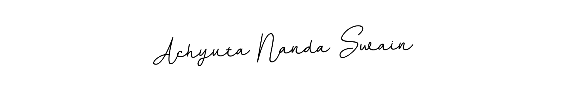 Use a signature maker to create a handwritten signature online. With this signature software, you can design (BallpointsItalic-DORy9) your own signature for name Achyuta Nanda Swain. Achyuta Nanda Swain signature style 11 images and pictures png