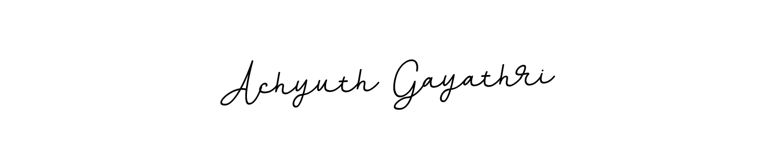 Make a beautiful signature design for name Achyuth Gayathri. With this signature (BallpointsItalic-DORy9) style, you can create a handwritten signature for free. Achyuth Gayathri signature style 11 images and pictures png