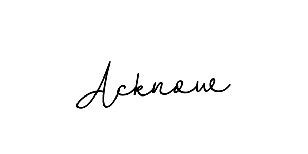 How to make Acknow name signature. Use BallpointsItalic-DORy9 style for creating short signs online. This is the latest handwritten sign. Acknow signature style 11 images and pictures png