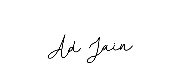 You should practise on your own different ways (BallpointsItalic-DORy9) to write your name (Ad Jain) in signature. don't let someone else do it for you. Ad Jain signature style 11 images and pictures png