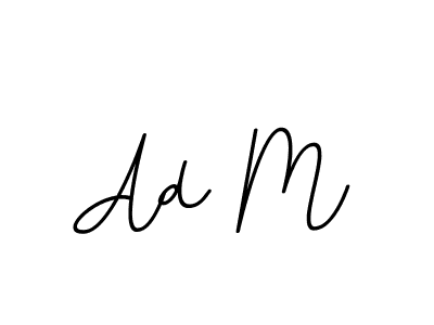 The best way (BallpointsItalic-DORy9) to make a short signature is to pick only two or three words in your name. The name Ad M include a total of six letters. For converting this name. Ad M signature style 11 images and pictures png