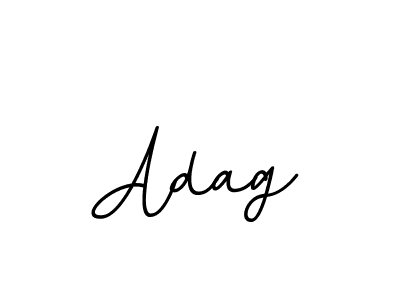 Use a signature maker to create a handwritten signature online. With this signature software, you can design (BallpointsItalic-DORy9) your own signature for name Adag. Adag signature style 11 images and pictures png