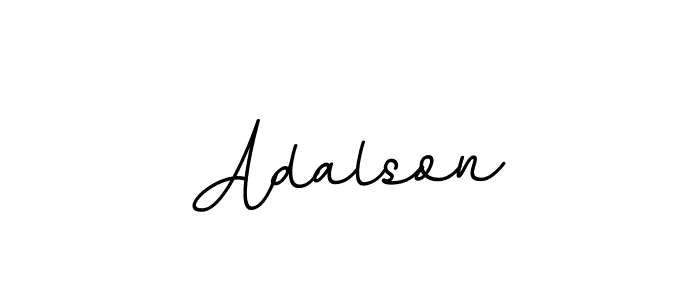 Design your own signature with our free online signature maker. With this signature software, you can create a handwritten (BallpointsItalic-DORy9) signature for name Adalson. Adalson signature style 11 images and pictures png