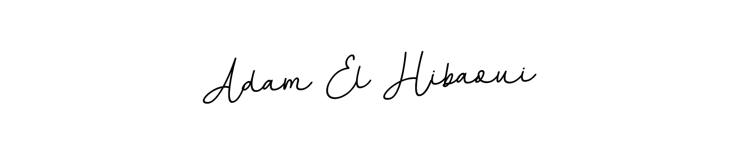 Use a signature maker to create a handwritten signature online. With this signature software, you can design (BallpointsItalic-DORy9) your own signature for name Adam El Hibaoui. Adam El Hibaoui signature style 11 images and pictures png