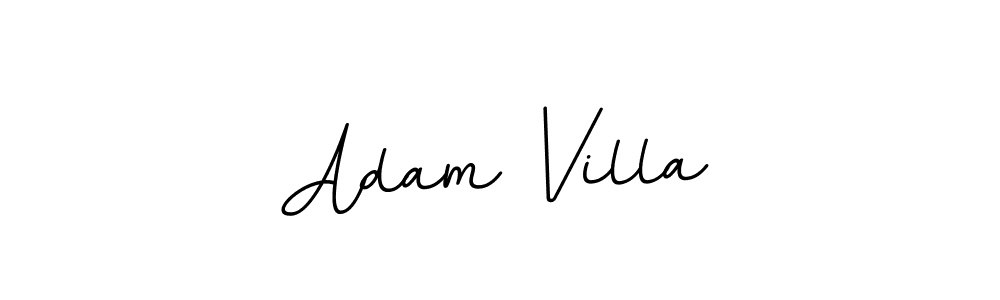 Use a signature maker to create a handwritten signature online. With this signature software, you can design (BallpointsItalic-DORy9) your own signature for name Adam Villa. Adam Villa signature style 11 images and pictures png