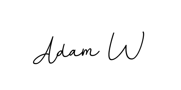 You should practise on your own different ways (BallpointsItalic-DORy9) to write your name (Adam W) in signature. don't let someone else do it for you. Adam W signature style 11 images and pictures png