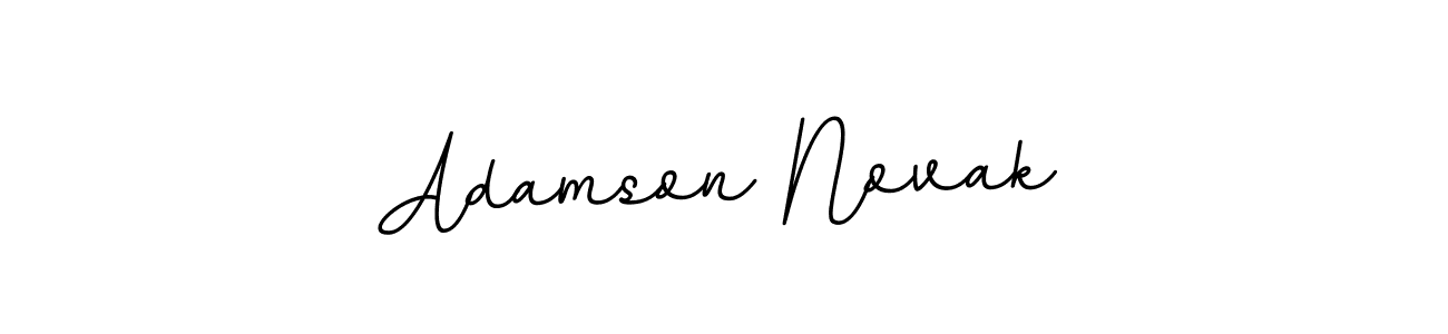 Use a signature maker to create a handwritten signature online. With this signature software, you can design (BallpointsItalic-DORy9) your own signature for name Adamson Novak. Adamson Novak signature style 11 images and pictures png