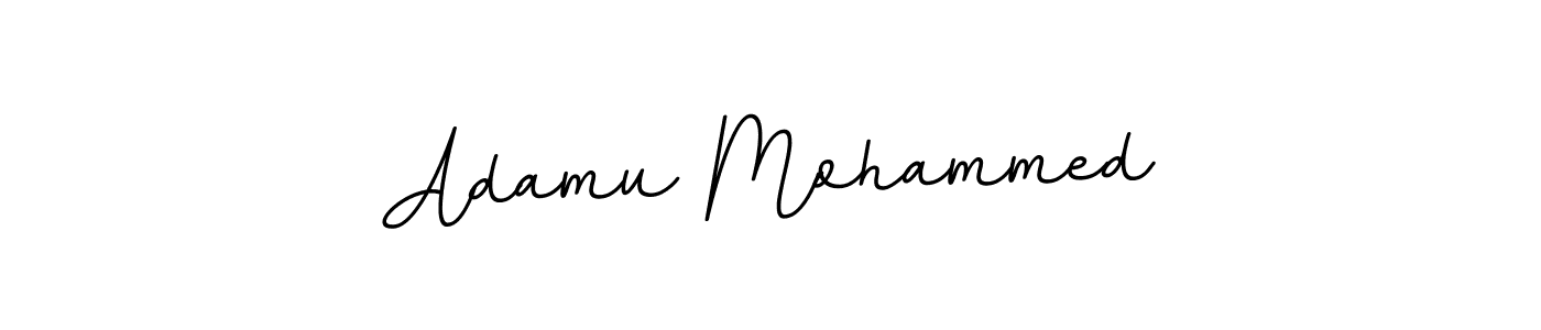 How to make Adamu Mohammed name signature. Use BallpointsItalic-DORy9 style for creating short signs online. This is the latest handwritten sign. Adamu Mohammed signature style 11 images and pictures png